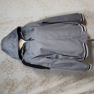 Reebok Gray Mens Hooded Arhletic Coat XL